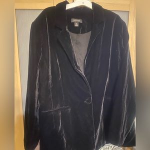 Plus size Halogen Velvet Blazer